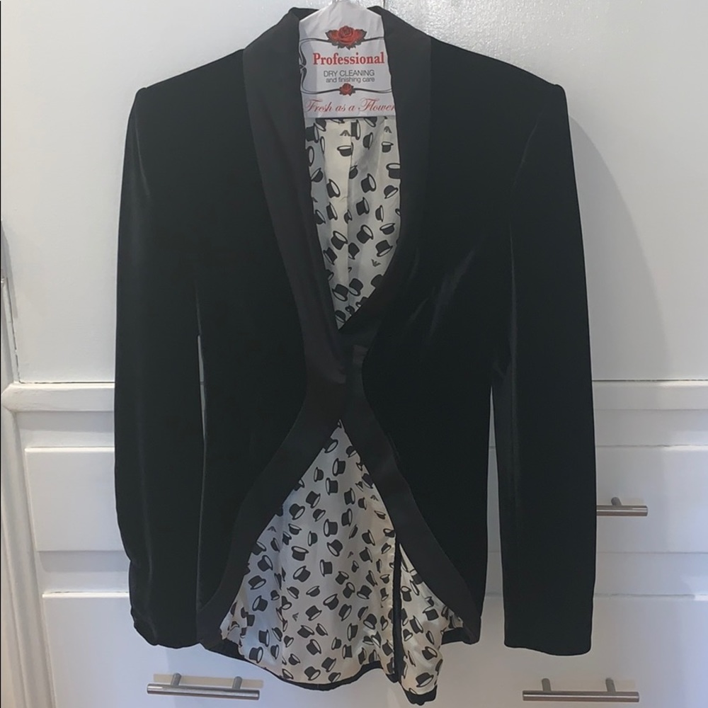 Vintage Emporio Armani velvet blazer